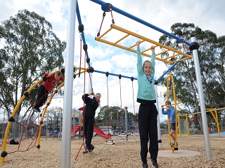 Kids playing in Cooinda Park