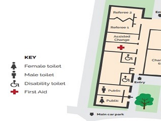 Epsom Huntly Major Pavilion external toilets
