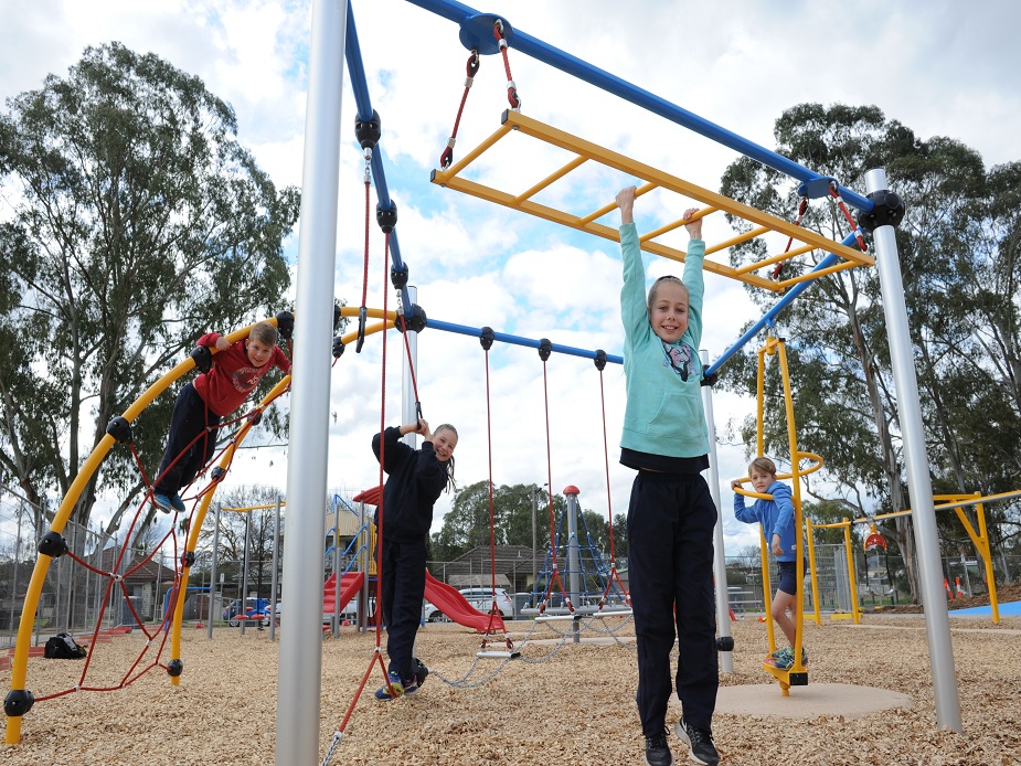 Kids playing in Cooinda Park