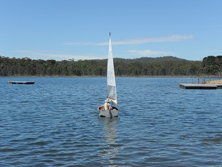 Boating on Crusoe Reservoir