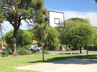 Bill McGrath Reserve basketball ring