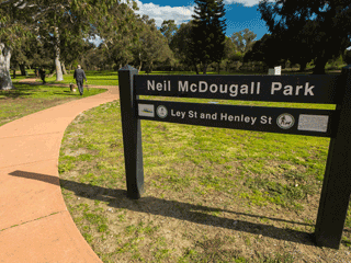 Neil McDougall Park entrance