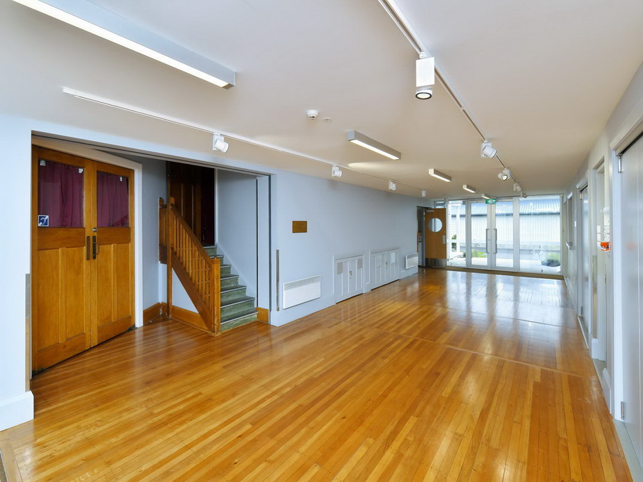 Link Space Foyer - view towards A&P Room, Kitchen & back entrance