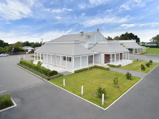 Aerial view - from back corner of car park
