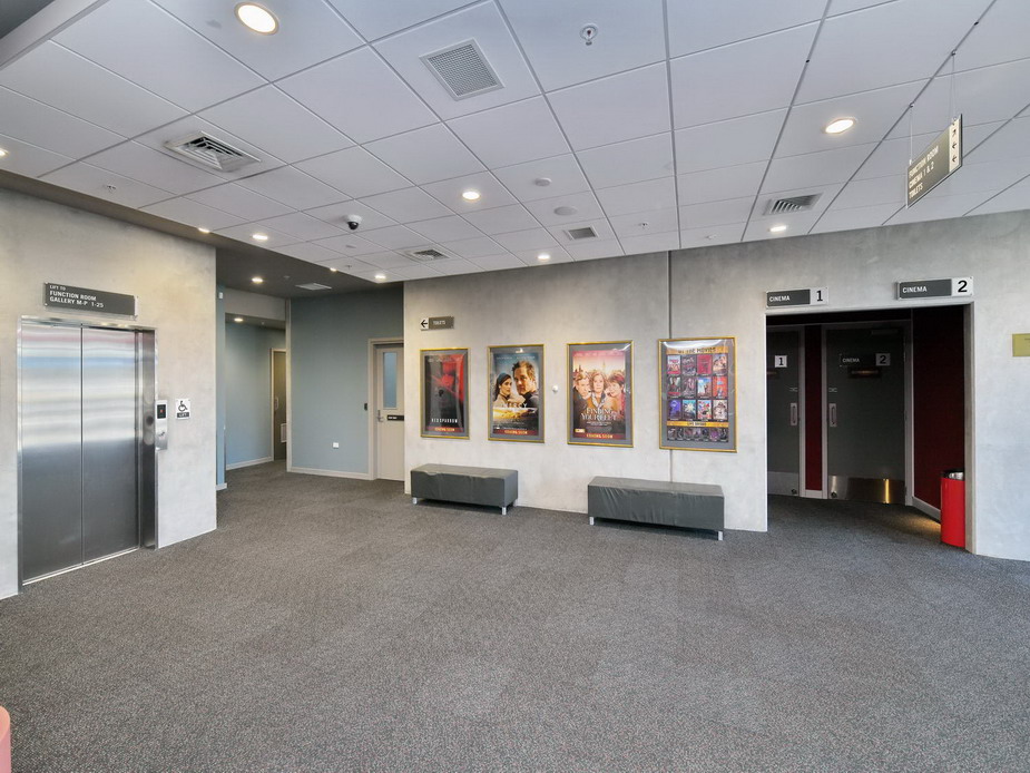 Main foyer - Lift, Toilets, Cinema 1 & 2 door