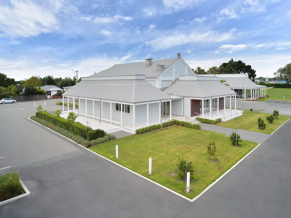 Aerial view - from back corner of car park