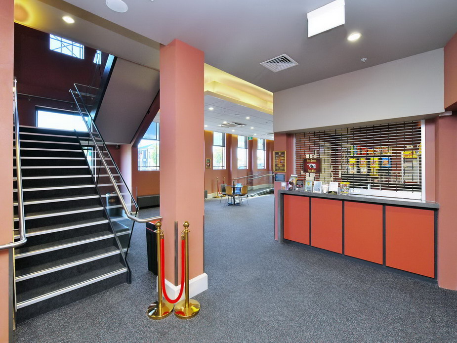 Main foyer - stairs to Function Room & Gallery Seating, Box Office foyer