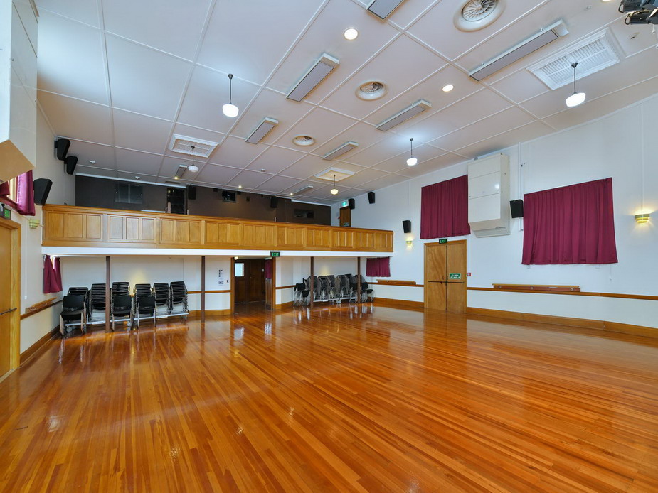 Main Hall - Back of Hall & mezzanine